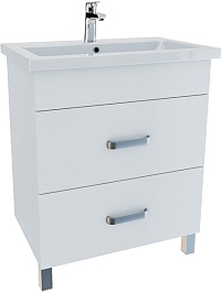 Iddis Тумба под раковину New Custo 70 белая – фотография-1